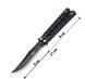 Нож-бабочка Benchmade F-308 с клипсой 21.5 см черный 7_01076 фото 2