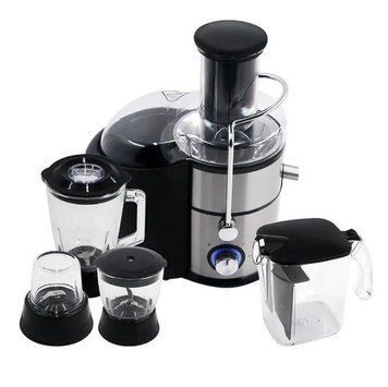 Електрична соковижималка Hoffmans HM-680 4в1 з контейнером 1800W Silver 3_07379 фото