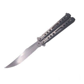 Ніж-метелик Benchmade 2161 з кліпсою 22 см Сірий 7_00517 фото