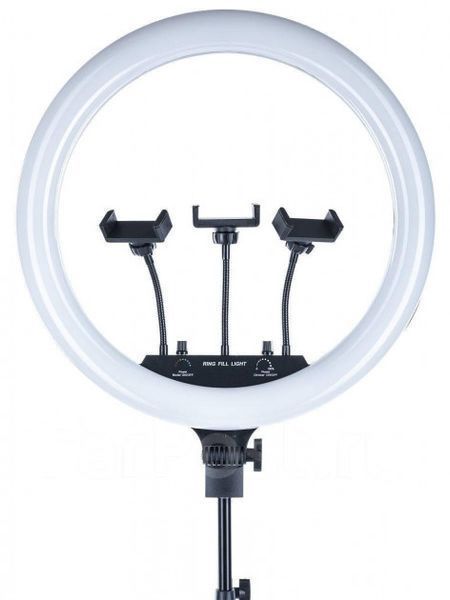 Кольцевая LED лампа MJ18 RGB 45 см с 3 держателями 4_00548 фото