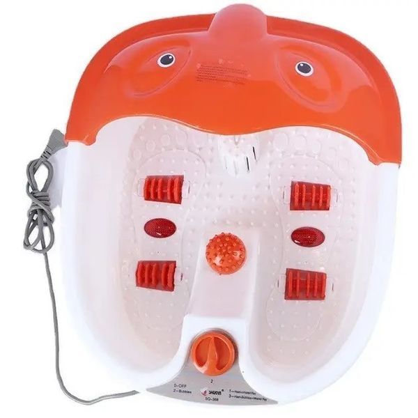 Масажер для ніг Footbath SQ-368 з підігрівом 4.5L 500W Біло-Оранжевий 3_07098 фото