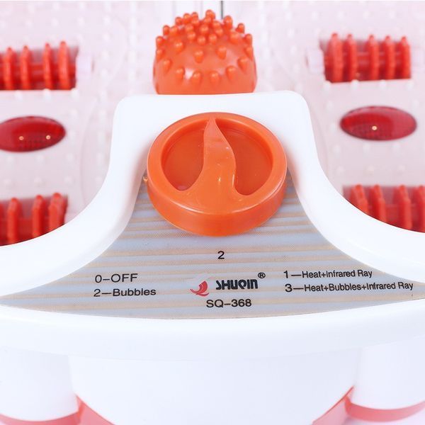 Масажер для ніг Footbath SQ-368 з підігрівом 4.5L 500W Біло-Оранжевий 3_07098 фото