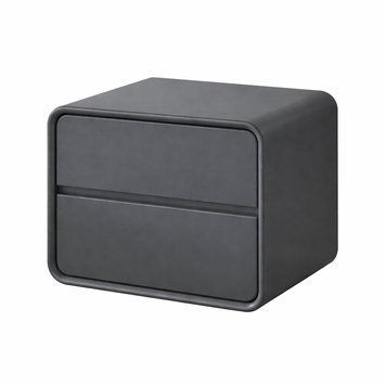 Тумба приліжкова P328-50 з 2 шухлядами 50x40x47 см DarkGrey 3_08159 фото
