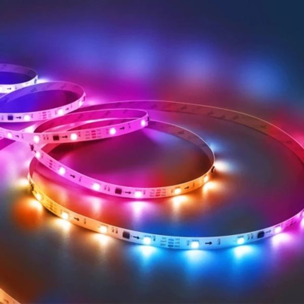 Світлодіодна стрічка RIAS 3528 RGB з ефектом хвилі 10 м Колірна 3_07482 фото
