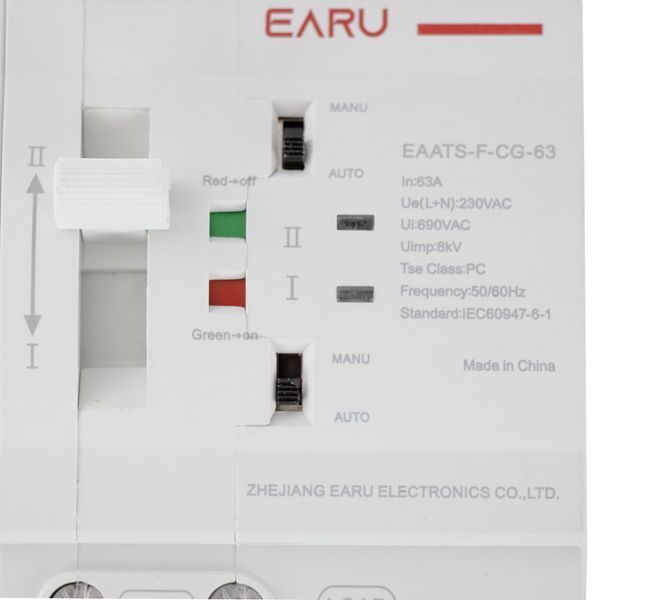Переключатель резерва EARU EAATS-F-CG-63A 4P автоматический для солнечных панелей 3_05592 фото