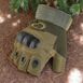 Тактические перчатки без пальцев 104 XXL для военных Olive Green 7_02344 фото 3