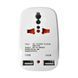 Зарядний пристрій 2xUSB NK-823 для швидкої зарядки White 7_02209 фото 2