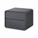 Тумба прикроватная P328-50 с 2 ящиками 50x40x47 см DarkGrey 3_08159 фото 1