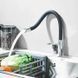Гибкий смеситель для ванной и кухни RIAS Water Tap 48 см Silver-Black 3_06879 фото 4