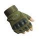 Тактические перчатки без пальцев 104 XXL для военных Olive Green 7_02344 фото 1