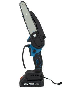 Акумуляторна ланцюгова пилка Electric Chainsaw 6" 21V з кейсом синя 3_05823 фото
