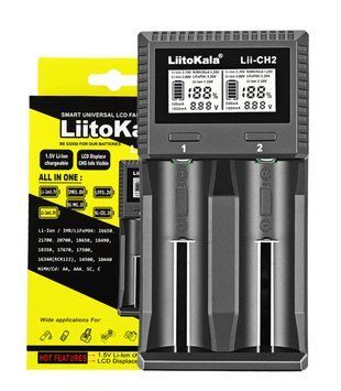 Зарядний пристрій LiitoKala Lii-CH2 для всіх типів акумуляторів Black 7_03240 фото