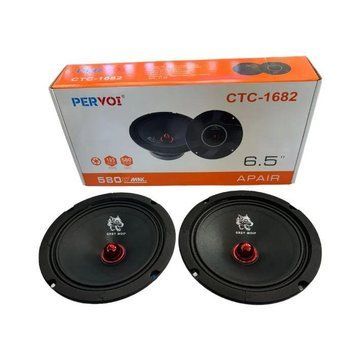 Акустика PERVOI CTC-1682 6.5 дюйма мощные двухполосные колонки 580W Black 3_06519 фото