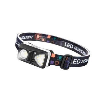 Ліхтар налобний Police PL-185 XTE LED SMD акумуляторний білий та червоний Type-C 7_01819 фото