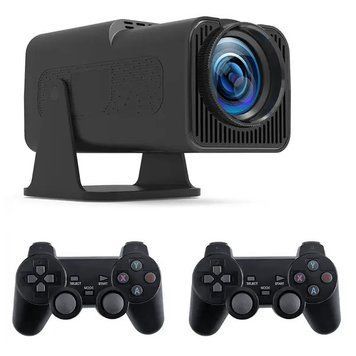 Мультимедійний проектор HY320 Max 4K WiFi Bluetooth HDMI Android 2 джойстики 3_06152 фото