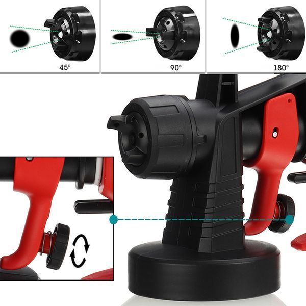Фарборозпилювач Cordless Paint Spray Gun акумуляторний 0.8L 400W червоний 3_05716 фото