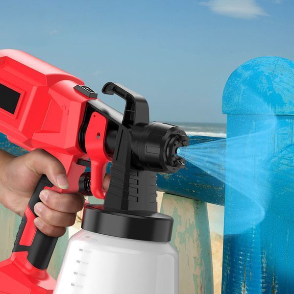 Фарборозпилювач Cordless Paint Spray Gun акумуляторний 0.8L 400W червоний 3_05716 фото