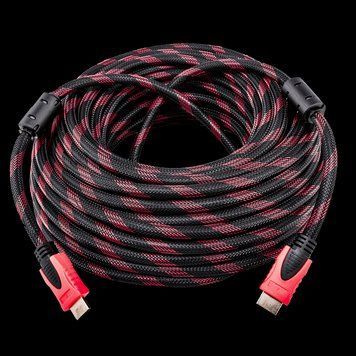 HDMI-кабель 1.4 30 м Чорно-Червоний для телевізора та монітора 3_1926 фото