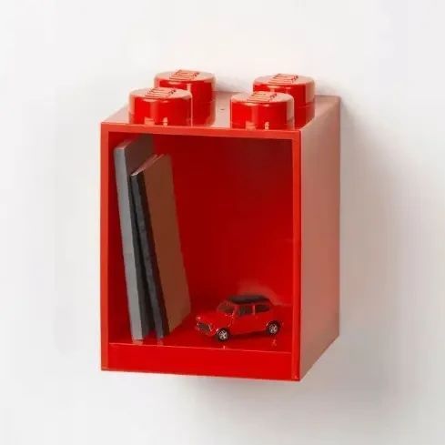 Кубічна настінна полиця RIAS DK-285 LEGO 19х16х15 см Red 3_07515 фото
