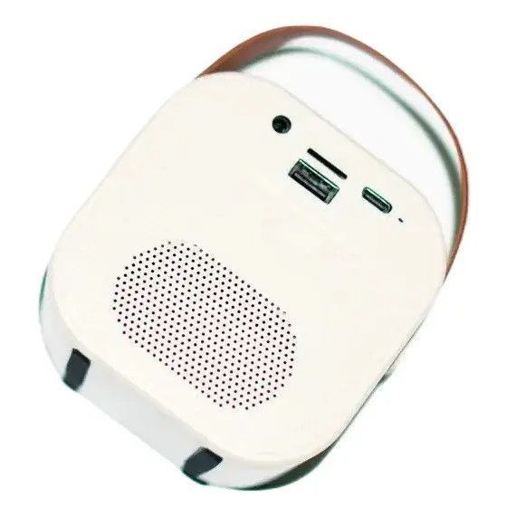 Портативна Bluetooth колонка K12 з мікрофоном для караоке 5W бежевий 3_05526 фото