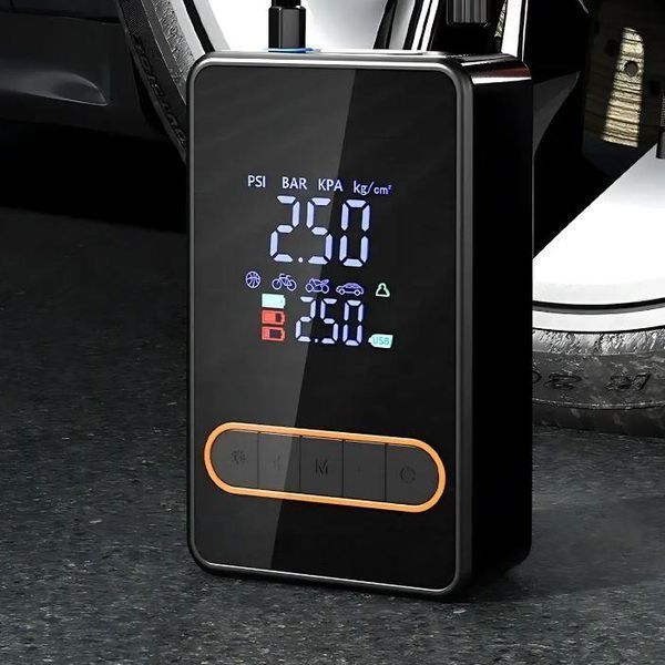 Автомобільний компресор Car Air Pump CX-329 з дисплеєм 150PSI 1800mAh 80W Чорний 3_06804 фото