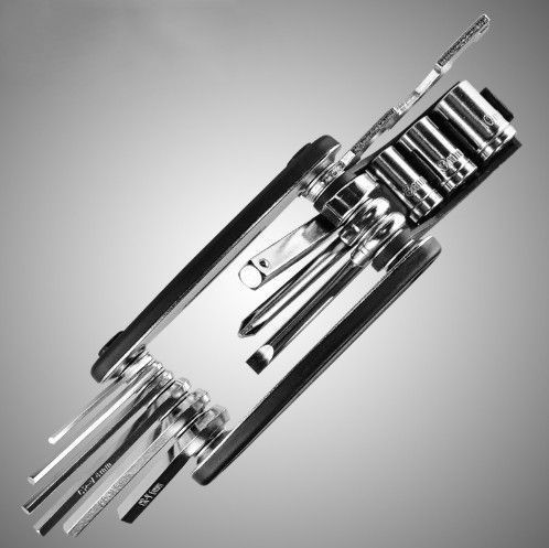 Мультитул для велосипеда Multitool 16 в 1 с чехлом Черный 3_3382 фото