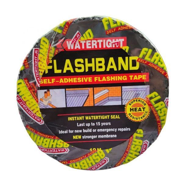 Клеющая лента для герметизации FLASHBAND W11 битумная 10м x 10см 7_03096 фото