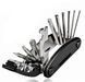 Мультитул для велосипеда Multitool 16 в 1 с чехлом Черный 3_3382 фото 1