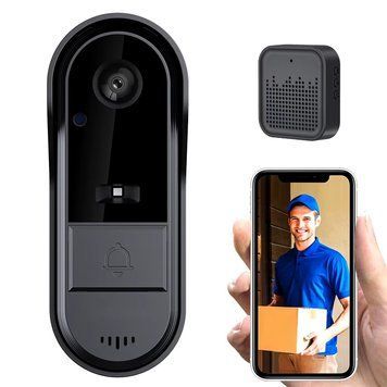 Бездротовий відеодомофон Smart Doorbell M9 з Wi-Fi чорний 3_05656 фото