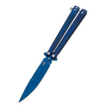 Ніж-метелик Benchmade 2784 складаний 22 см з синім лезом 7_00578 фото