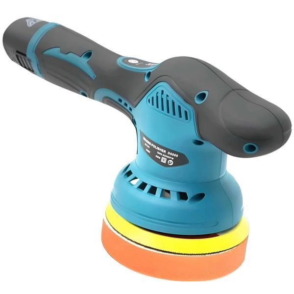 Полировальная машинка Waxing Polisher D6000 с аккумулятором и насадками 3_04577 фото