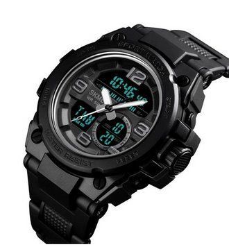 Мужские наручные часы Skmei 1452 с подсветкой водозащита 5 АТМ Цвет Black 7_02541 фото