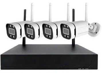 Комплект бездротового відеоспостереження TS-8824C 4 камери 3MP HD720 Wi-Fi 3_05049 фото