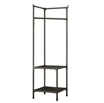 Угловая стойка-вешалка для одежды Corner Coat Rack RD-2 прочная 180х45х45 см Черная 3_04708 фото