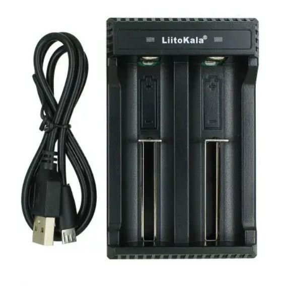 Зарядний пристрій LiitoKala Lii-L2 USB для 2 акумуляторів Li-Ion/LiFePO4/Ni-Mh Black 3_05241 фото