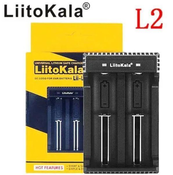 Зарядний пристрій LiitoKala Lii-L2 USB для 2 акумуляторів Li-Ion/LiFePO4/Ni-Mh Black 3_05241 фото