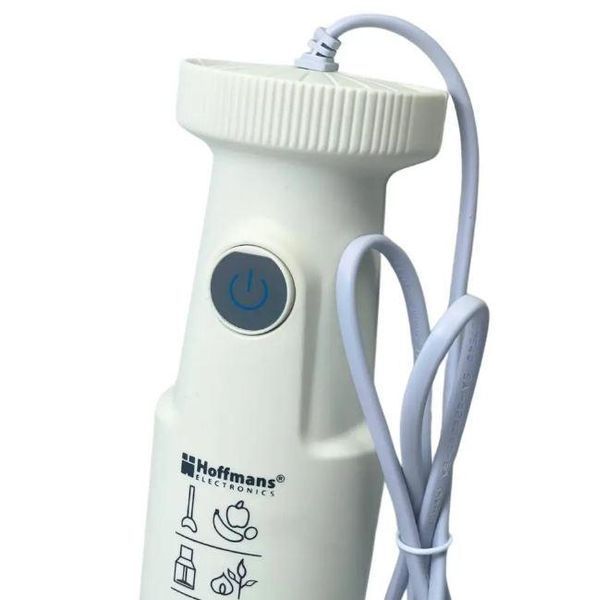 Занурювальний блендер Hoffmans HM-8039 600 Вт для приготування коктейлів White 3_07333 фото