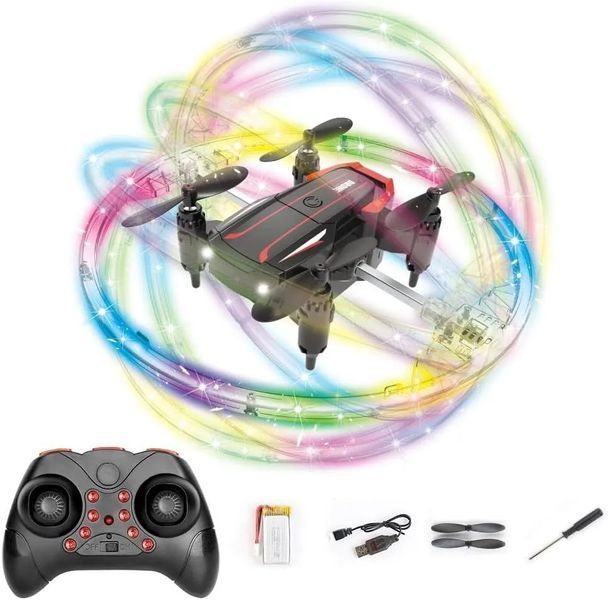 Квадрокоптер Plane Toys BK2 с RGB подсветкой черный 3_05372 фото