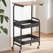 Журнальний стіл RIAS триярусний з кошиками 75x42x29 см Black 3_08404 фото 6