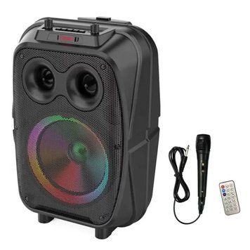 Портативна Bluetooth колонка ZQS-8120 8" RGB валіза з караоке 3000 mAh 20W Black 3_05116 фото