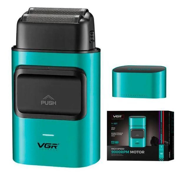 Электробритва VGR V-307 для сухого бритья с USB Type-C 5W Цвет Бирюзовый 3_06961 фото