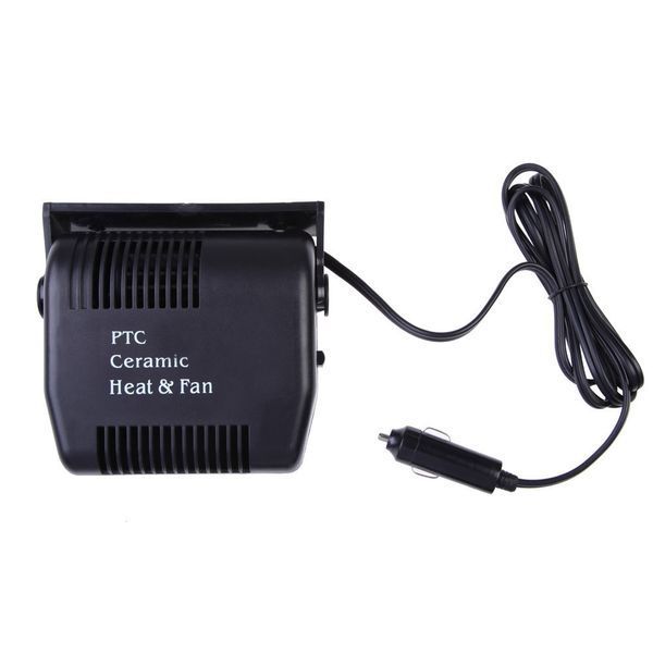 Керамічний автомобільний обігрівач Ceramic Dual Heat 12V чорний 4_844484996 фото