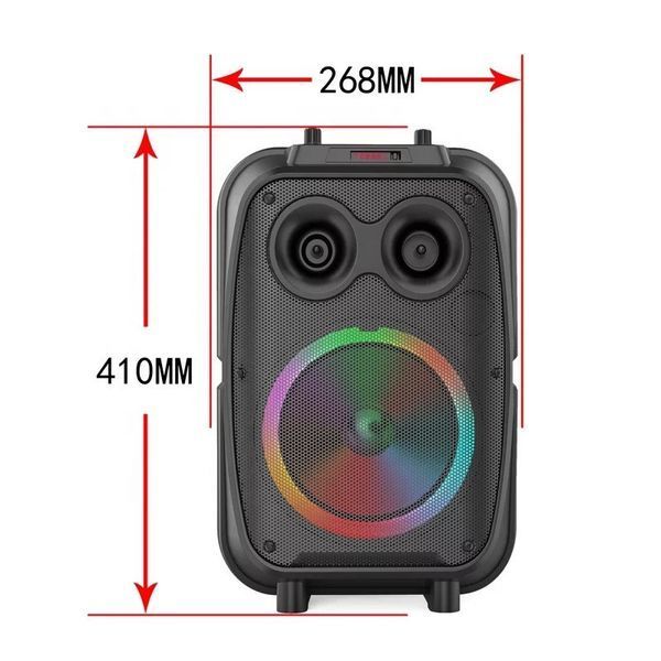 Портативна Bluetooth колонка ZQS-8120 8" RGB валіза з караоке 3000 mAh 20W Black 3_05116 фото