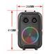 Портативна Bluetooth колонка ZQS-8120 8" RGB валіза з караоке 3000 mAh 20W Black 3_05116 фото 5