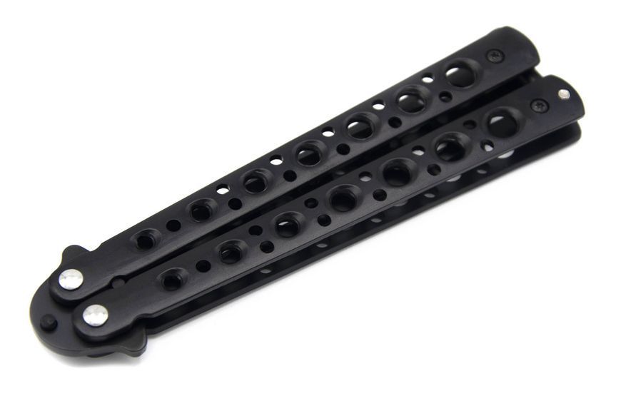 Тренировочный нож-бабочка Benchmade 224 22см для мастерства Black 7_02841 фото