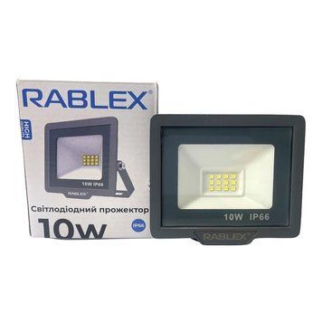 Прожектор LED Rablex RB510 10W IP66 для уличного освещения 6000K Black 7_01947 фото
