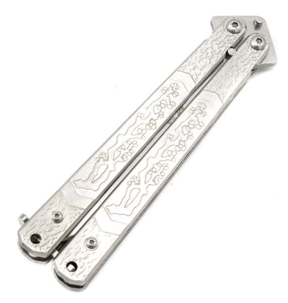 Ніж-метелик Benchmade A821 22 см Сріблястий 7_00526 фото