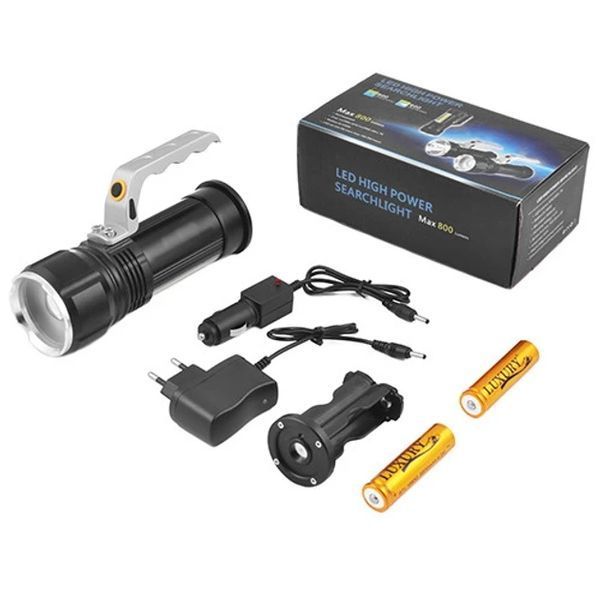 Переносний ліхтар Police S912 XPE+COB білий+червоне світло 2x18650 чорний 7_01519 фото