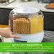 Диспенсер поворотный для хранения круп и сыпучих продуктов на 6 секций White 3_03863 фото 8