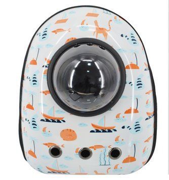 Рюкзак для питомцев CosmoPet CP-8 с иллюминатором для комфортной переноски White 3_03879 фото